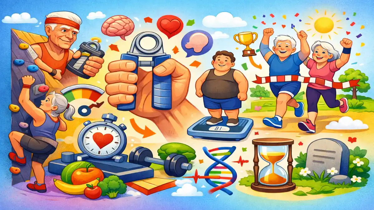 Hero Image for article Grip Strength : Pourquoi la Force de Préhension Est un Meilleur Indicateur de Longévité que l’IMC ?