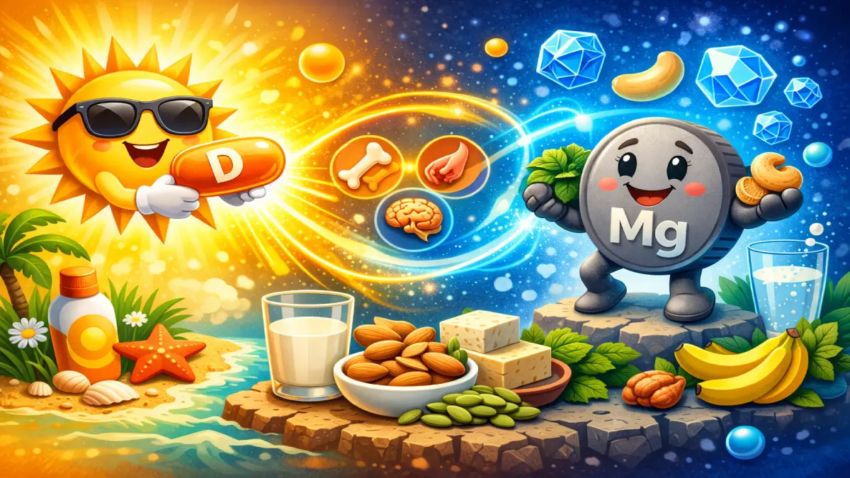 Magnésium et Vitamine D : Pourquoi cette Combinaison est Essentielle pour l’Absorption ?