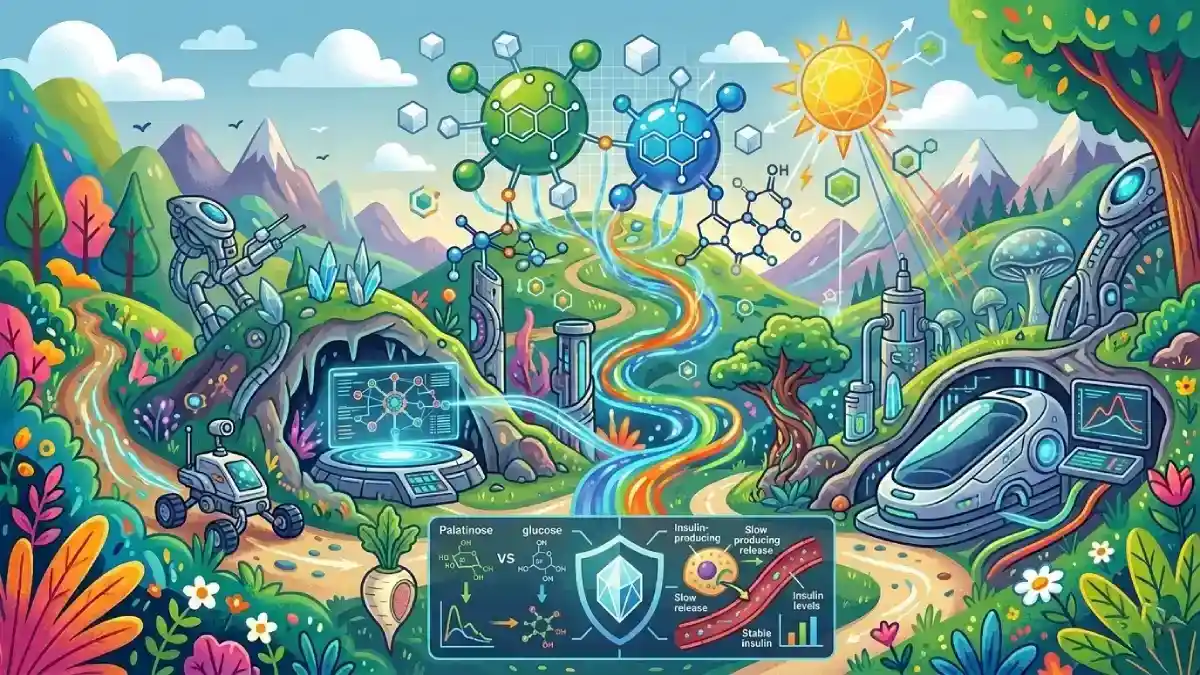 Palatinose (Isomaltulose) : Le Sucre Lent qui Stabilise la Glycémie sans Pic d’Insuline